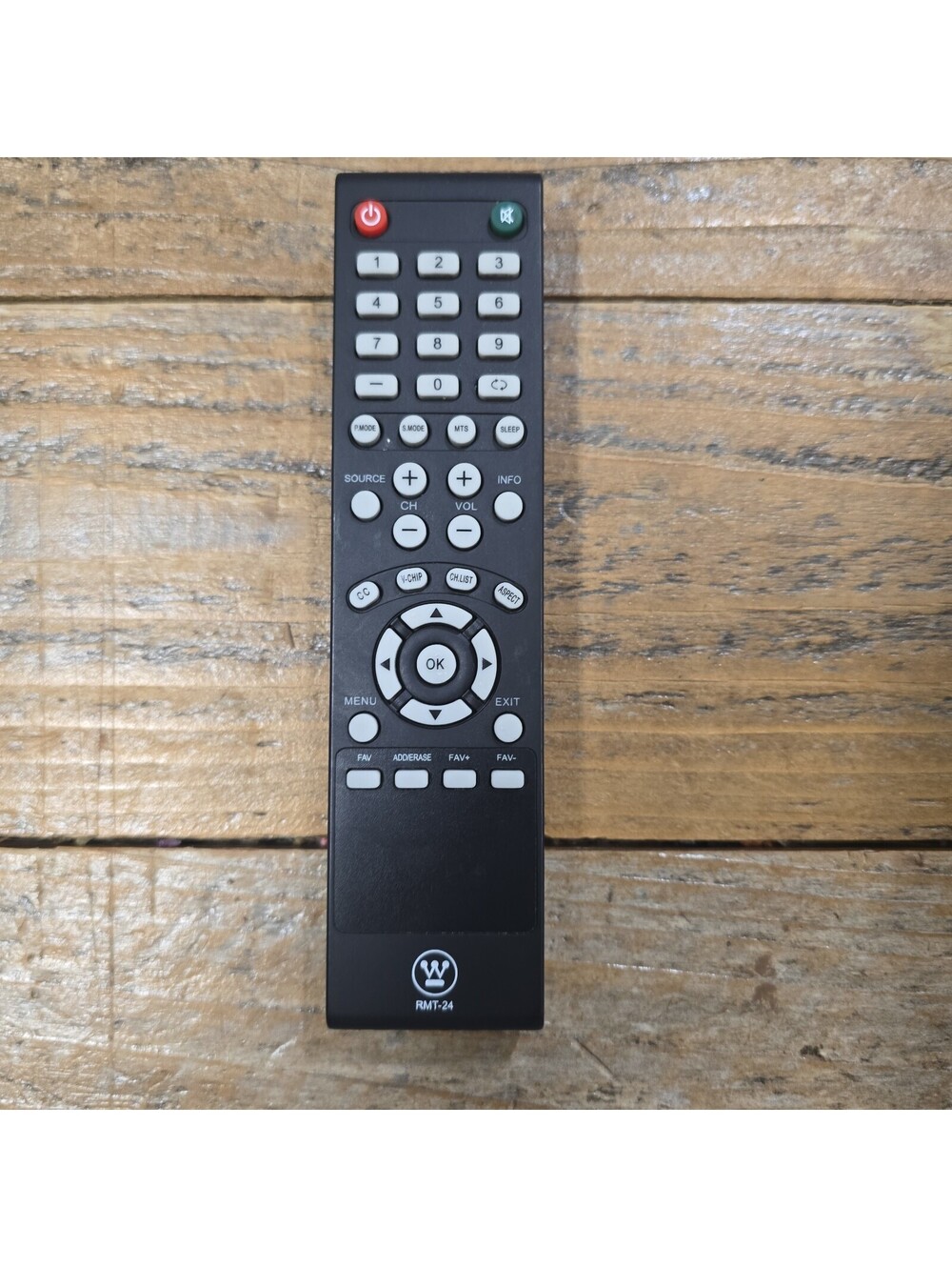 OEM Original RMT-24 Westinghouse TV Remote DWM55F2Y1 WD55FX1180 RMT24 Tested